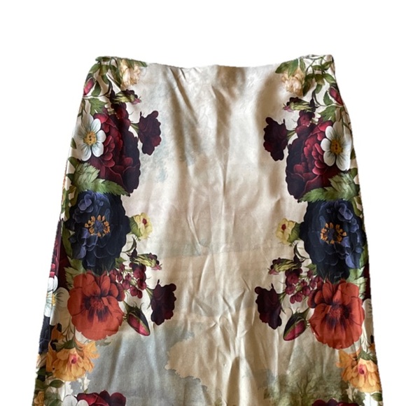 Alice + Olivia Maeve Floral Forest Slip Skirt in Forbidden Forest size 6 - Picture 5 of 10